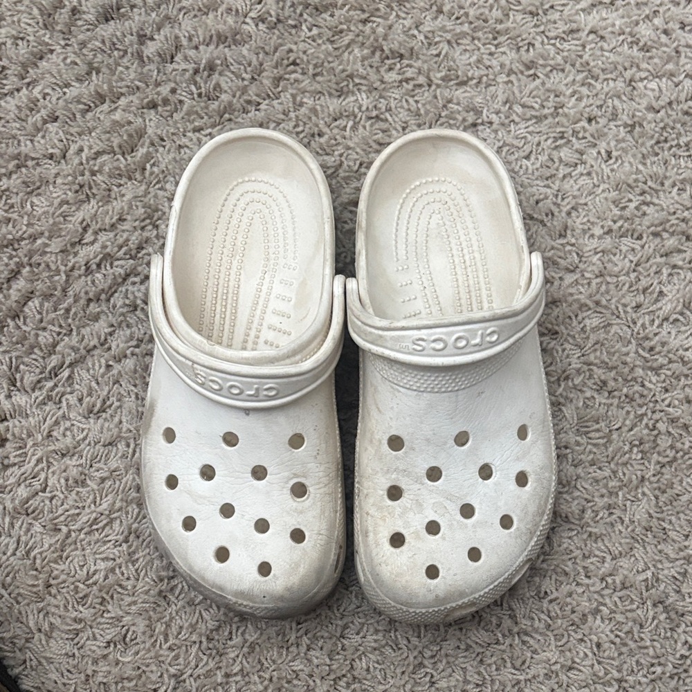 CROCS Kids Slip-On Sandals - Cream